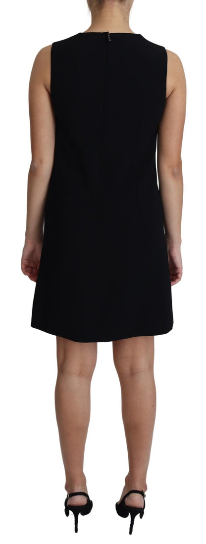 Dolce & Gabbana Elegant Sleeveless Black A-Line Mini Dress Dolce & Gabbana