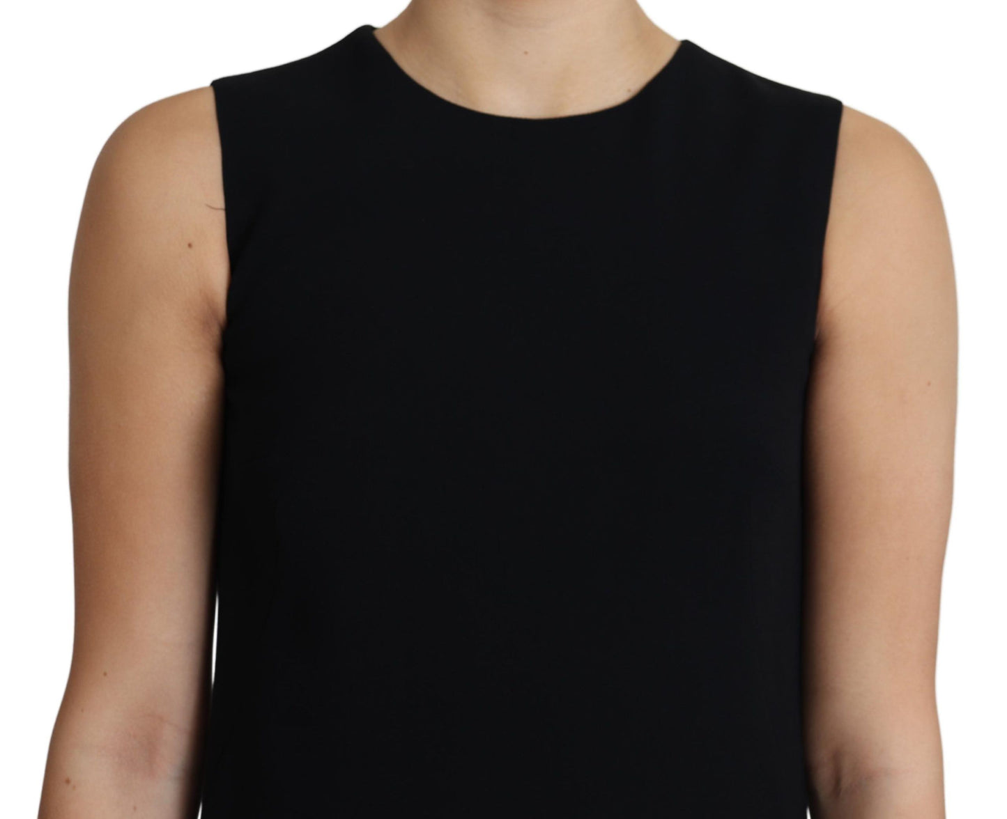 Dolce & Gabbana Elegant Sleeveless Black A-Line Mini Dress Dolce & Gabbana