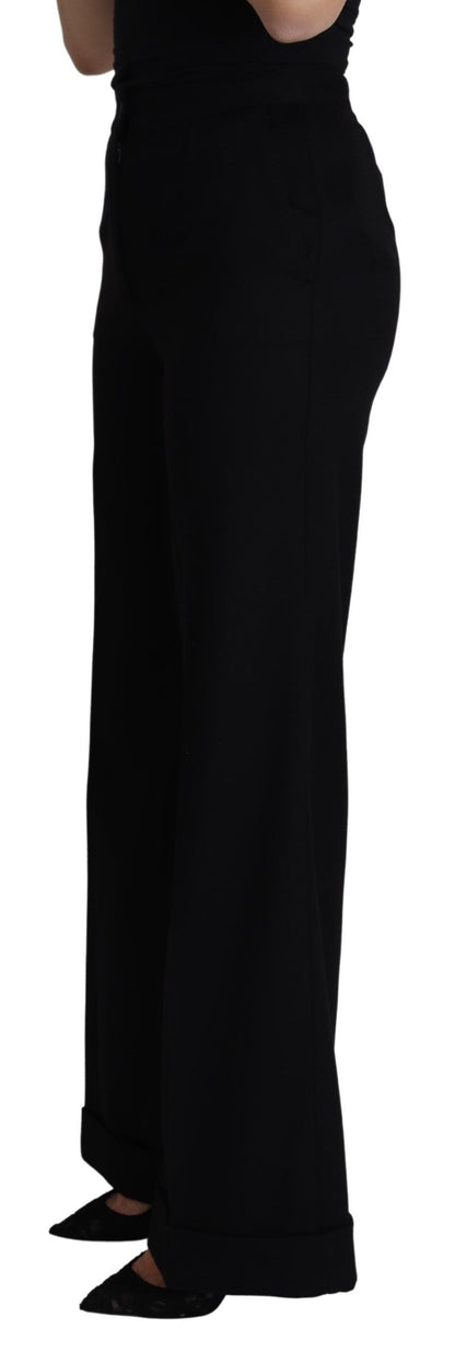 Dolce & Gabbana Elegant Cashmere Wide Leg Trousers Dolce & Gabbana