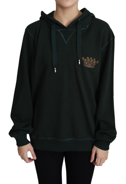 Dolce & Gabbana Regal Crown Embroidered Hoodie Dolce & Gabbana