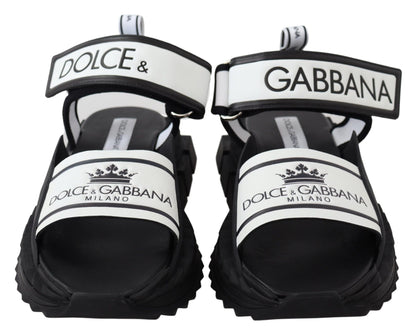 Dolce & Gabbana Super King Slider Sandals in Monochrome Dolce & Gabbana