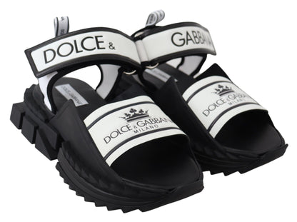 Dolce & Gabbana Super King Slider Sandals in Monochrome Dolce & Gabbana