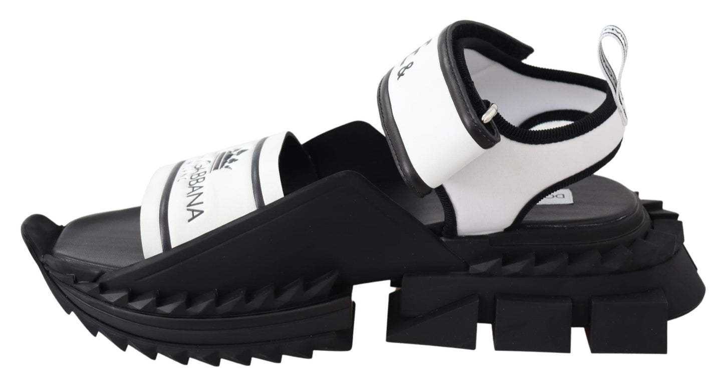 Dolce & Gabbana Super King Slider Sandals in Monochrome Dolce & Gabbana