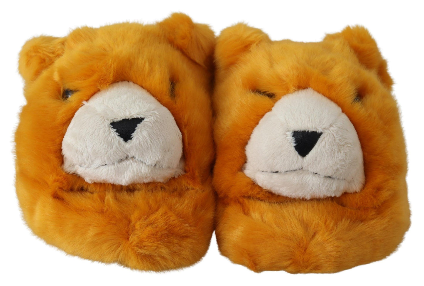 Dolce & Gabbana Sunshine Yellow Lion Slippers Dolce & Gabbana