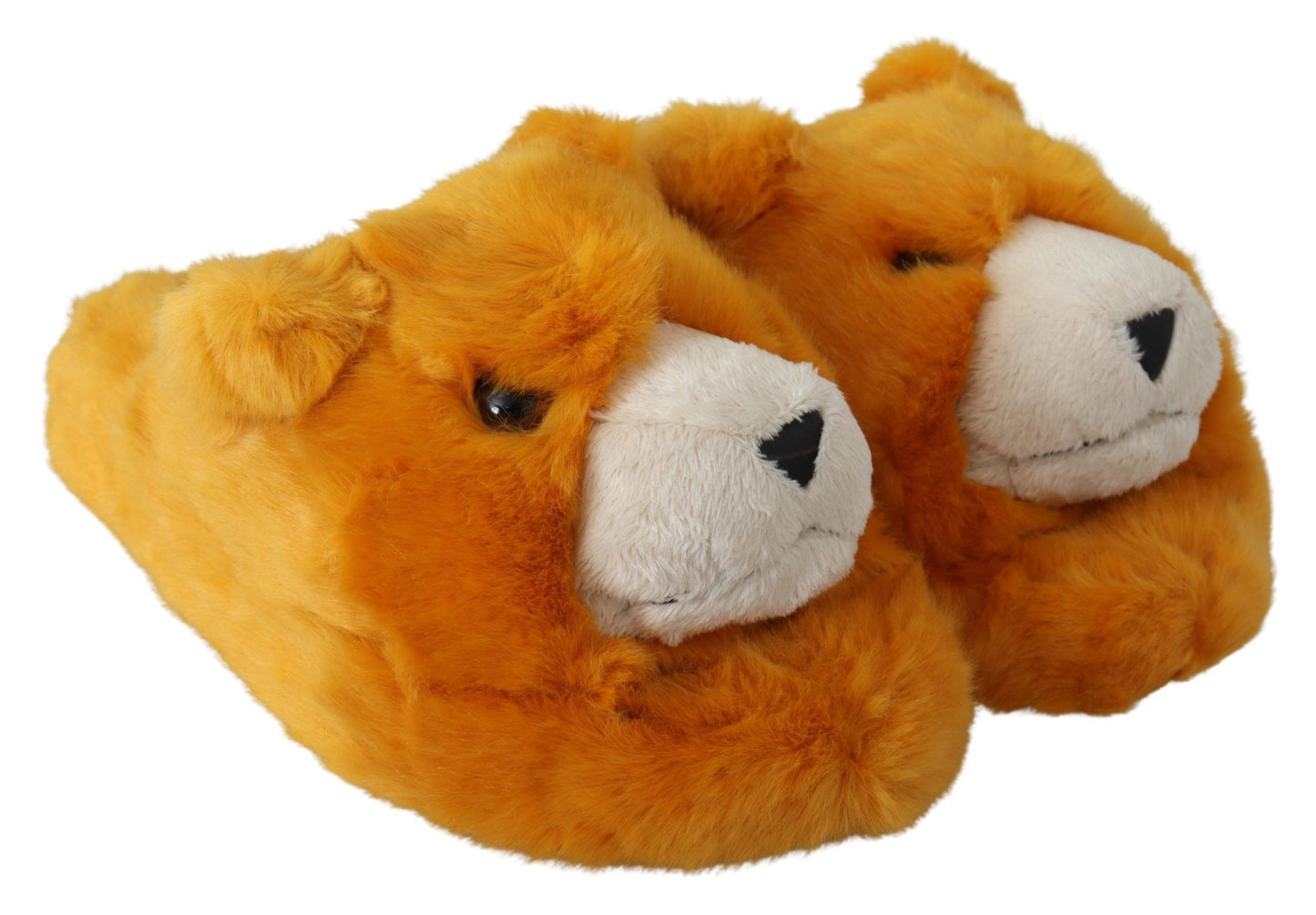 Dolce & Gabbana Sunshine Yellow Lion Slippers Dolce & Gabbana