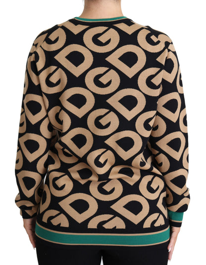 Dolce & Gabbana Elegant Multicolor Wool Blend Sweater Dolce & Gabbana