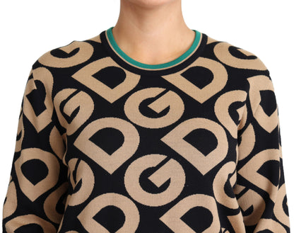 Dolce & Gabbana Elegant Multicolor Wool Blend Sweater Dolce & Gabbana