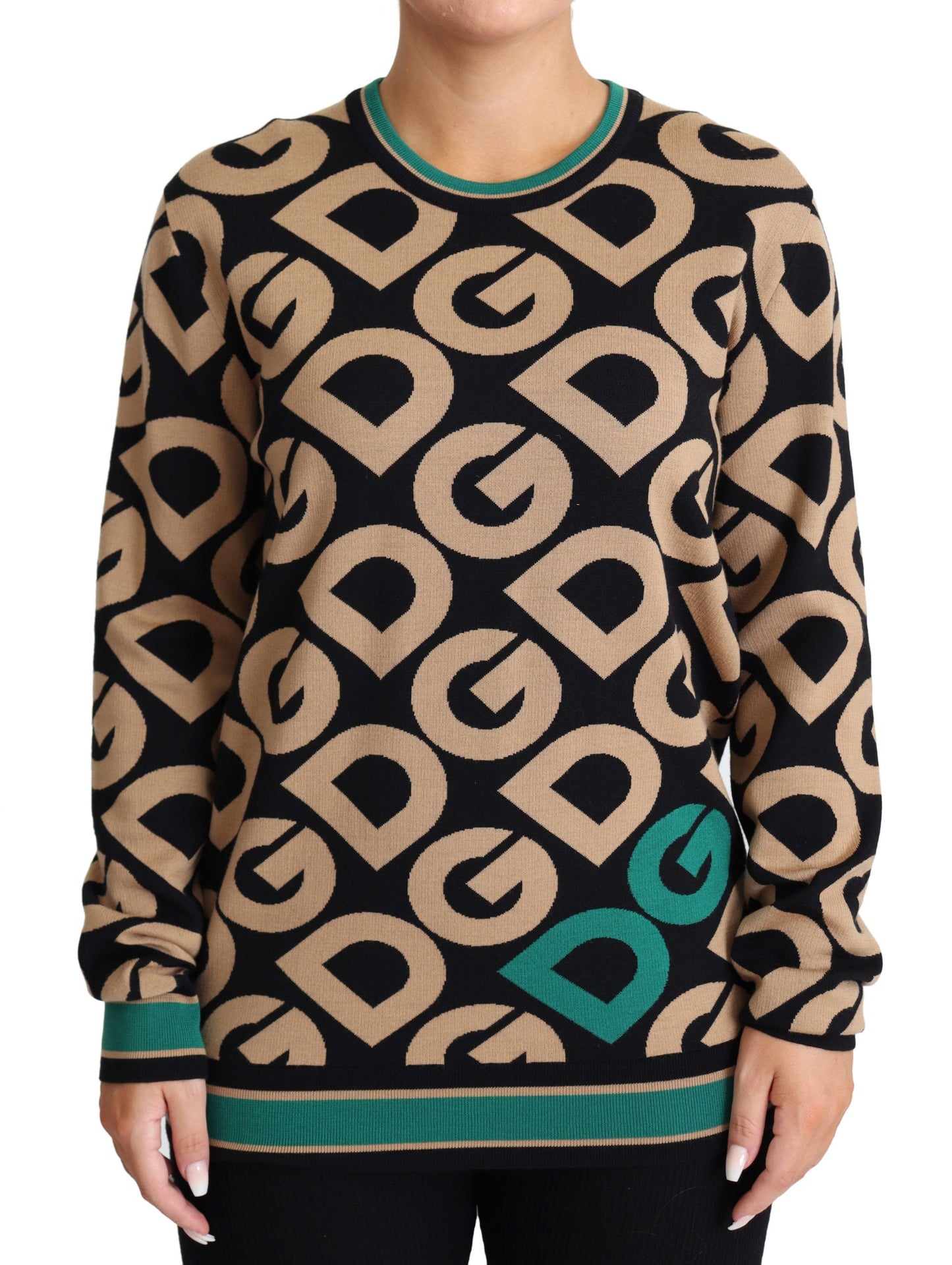 Dolce & Gabbana Elegant Multicolor Wool Blend Sweater Dolce & Gabbana