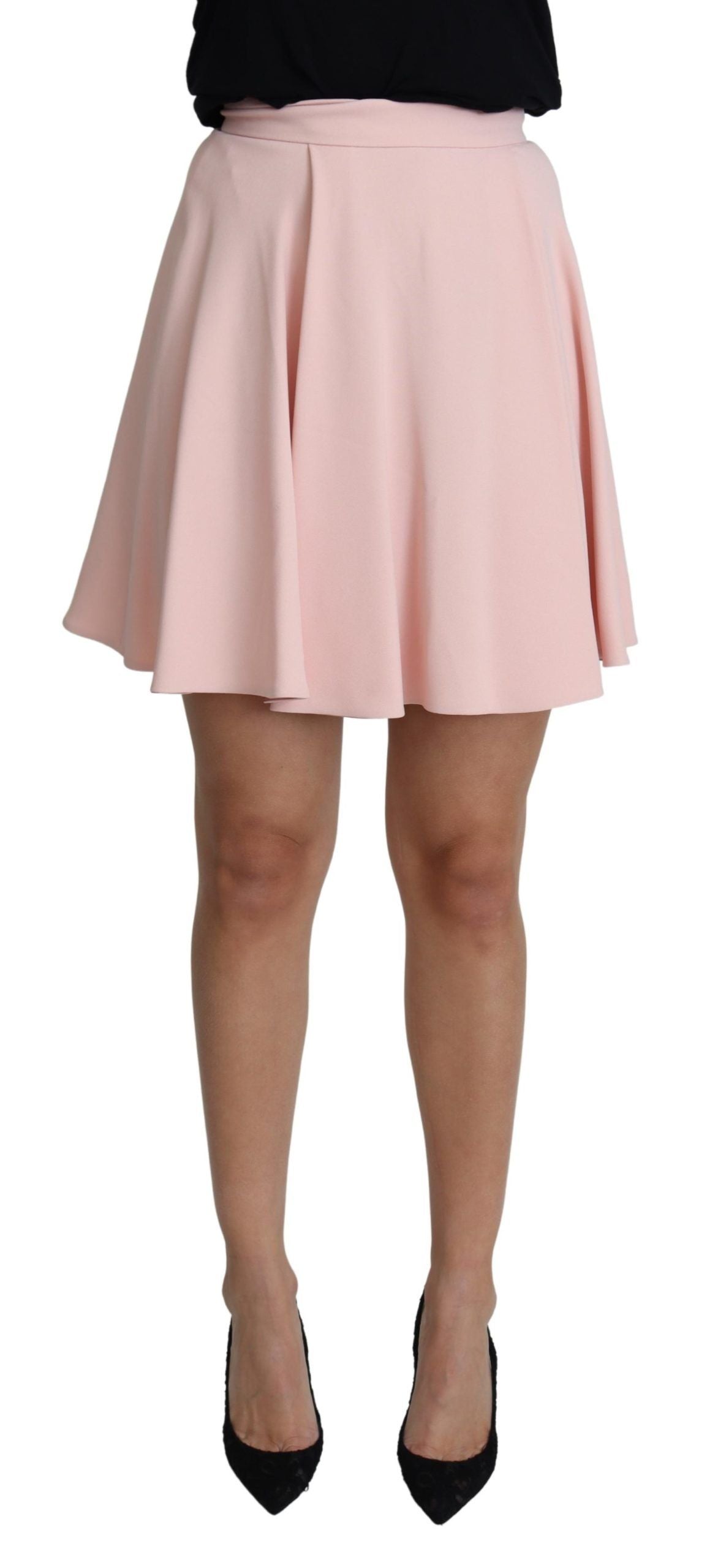 Dolce & Gabbana Elegant Pink Flare A-line Mini Skirt Dolce & Gabbana