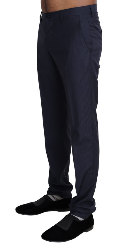 Dolce & Gabbana Elegant Slim Fit Wool Blend Dress Pants Dolce & Gabbana