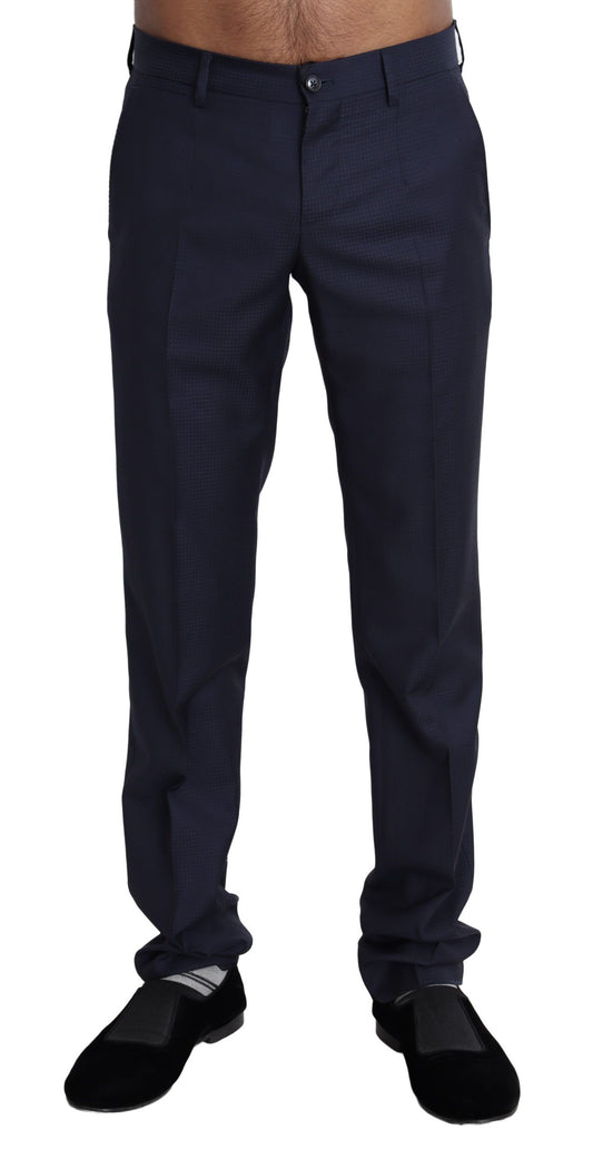 Dolce & Gabbana Elegant Slim Fit Wool Blend Dress Pants Dolce & Gabbana