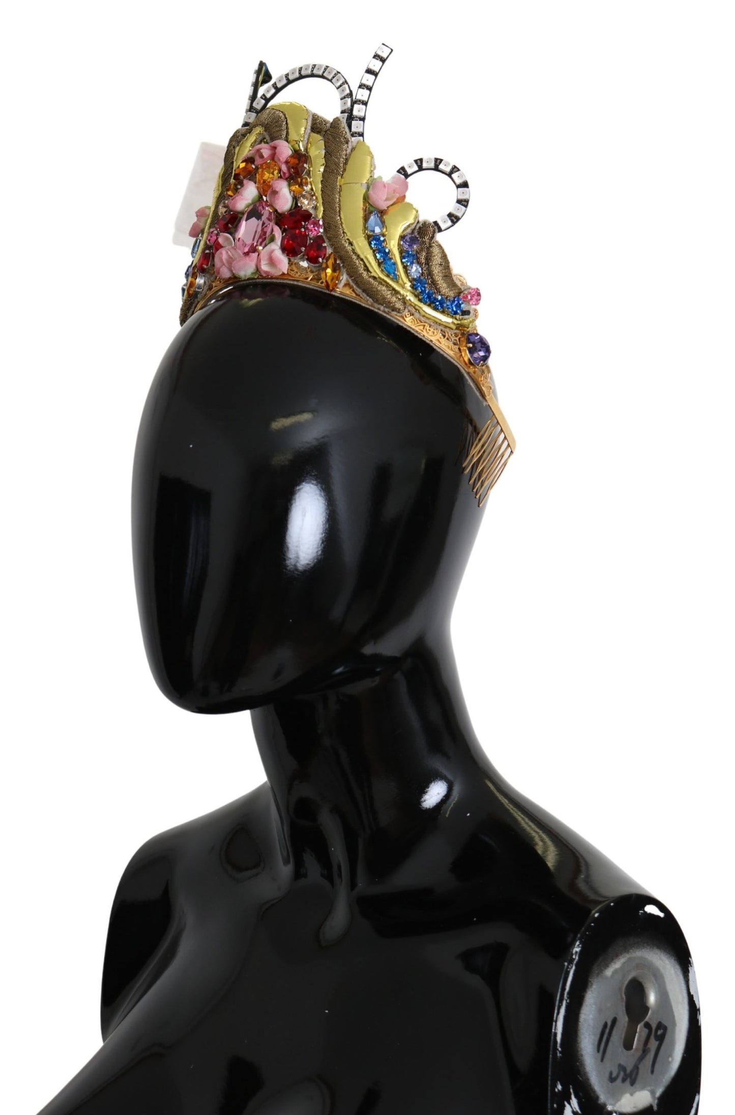 Dolce & Gabbana Stunning Crystal Diadem Tiara - Gold Multicolor Dolce & Gabbana