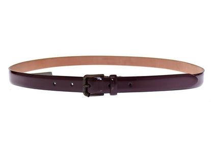 Dolce & Gabbana Elegant Purple Leather Belt Dolce & Gabbana