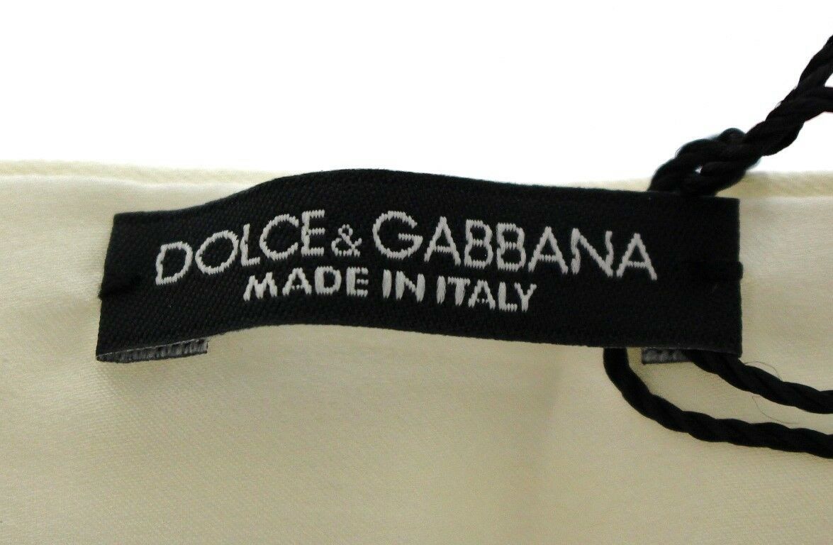 Dolce & Gabbana Exclusive White Silk Evening Cummerbund Dolce & Gabbana