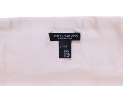 Dolce & Gabbana Elegant White Silk Cummerbund Dolce & Gabbana