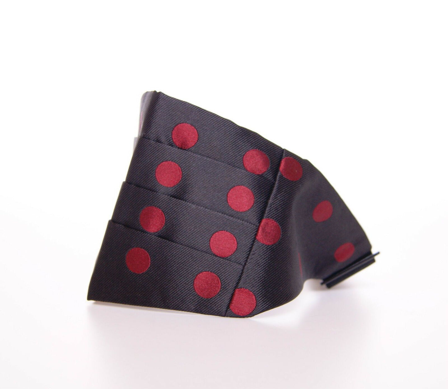 Dolce & Gabbana Exquisite Black Silk Cummerbund with Red Polka Dots Dolce & Gabbana