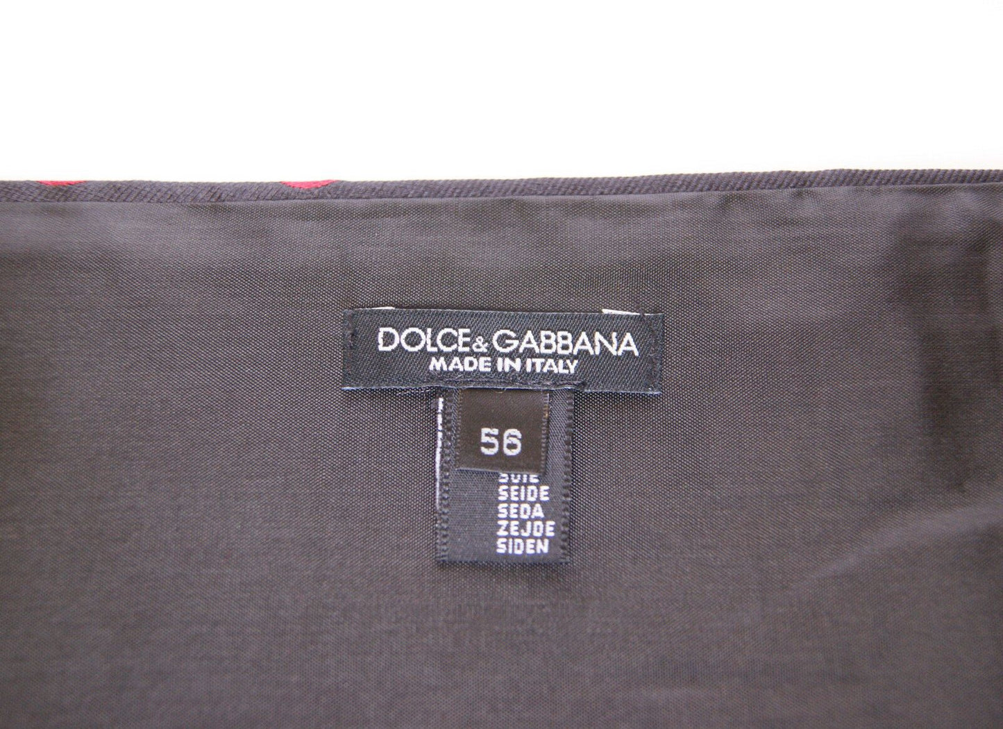 Dolce & Gabbana Exquisite Black Silk Cummerbund with Red Polka Dots Dolce & Gabbana