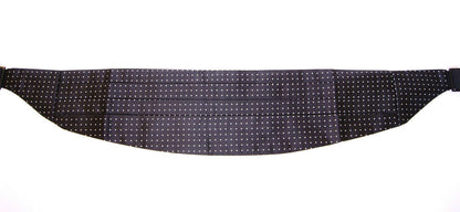 Dolce & Gabbana Elegant Black Silk Polka Dot Cummerbund Dolce & Gabbana