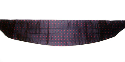 Dolce & Gabbana Elegant Silk Black Cummerbund with Red Polka Dots Dolce & Gabbana