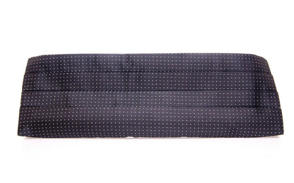 Dolce & Gabbana Elegant Black Silk Cummerbund with Polka Dots Dolce & Gabbana