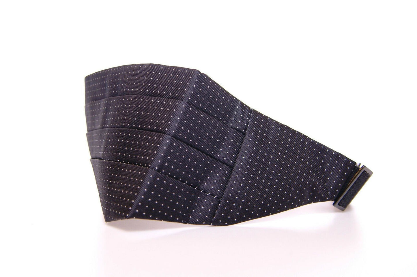 Dolce & Gabbana Elegant Black Silk Cummerbund with Polka Dots Dolce & Gabbana