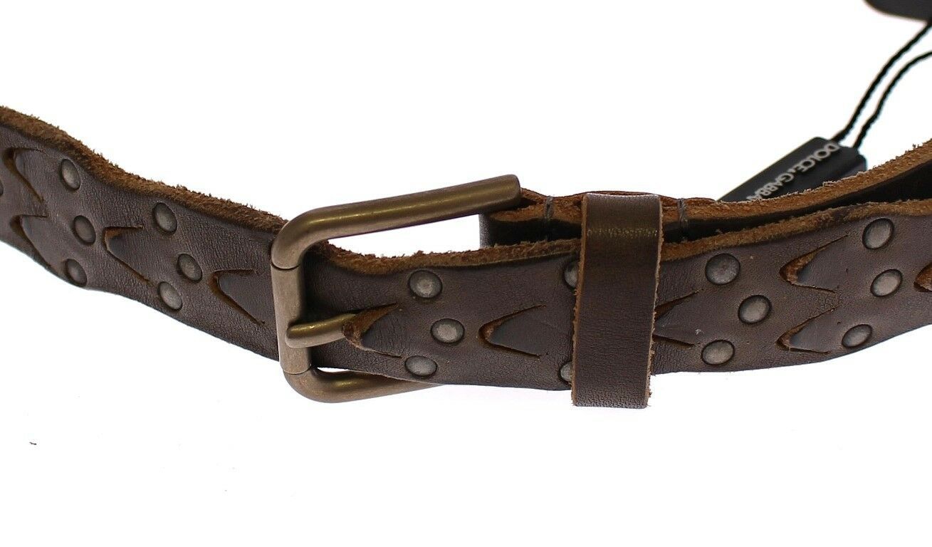 Dolce & Gabbana Elegant Leather-Cotton Fusion Men's Belt Dolce & Gabbana