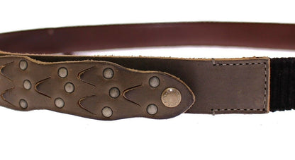 Dolce & Gabbana Elegant Leather-Cotton Fusion Men's Belt Dolce & Gabbana