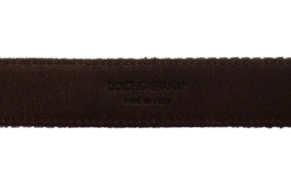 Dolce & Gabbana Elegant Leather-Cotton Fusion Men's Belt Dolce & Gabbana