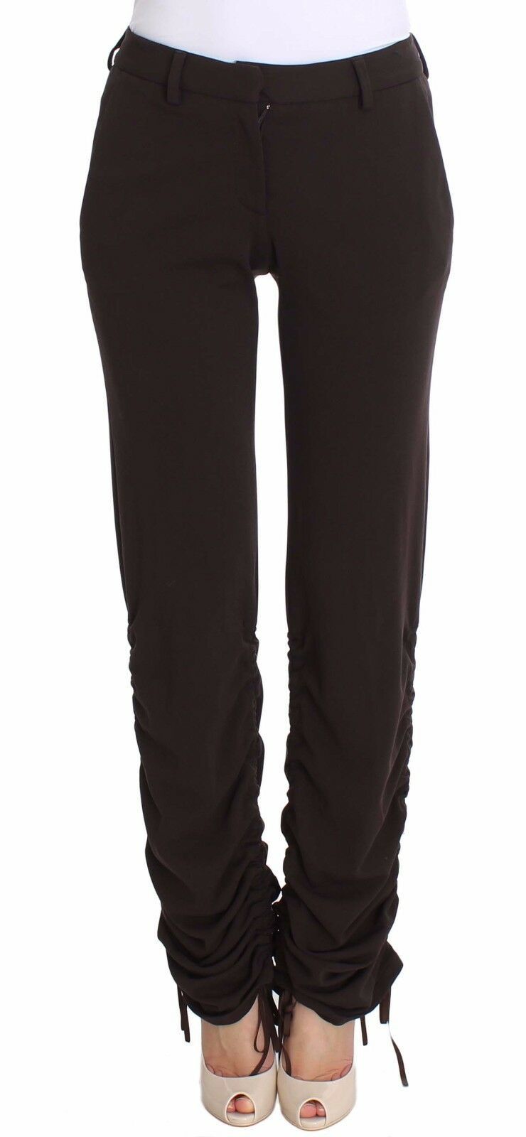 Ermanno Scervino Chic Brown Casual Trousers for Sophisticated Style Ermanno Scervino