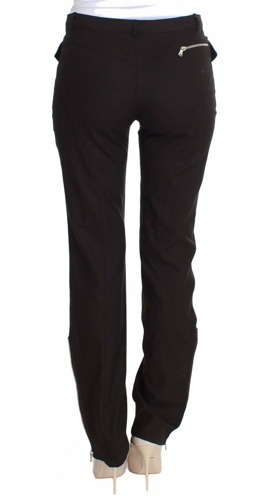 Ermanno Scervino Elegant Casual Brown Wool Pants Ermanno Scervino