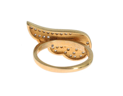 Nialaya Glamorous Gold Plated Crystal Ring Nialaya