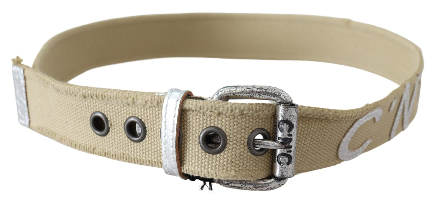 Costume National Elegant Beige Cotton Fashion Belt Costume National