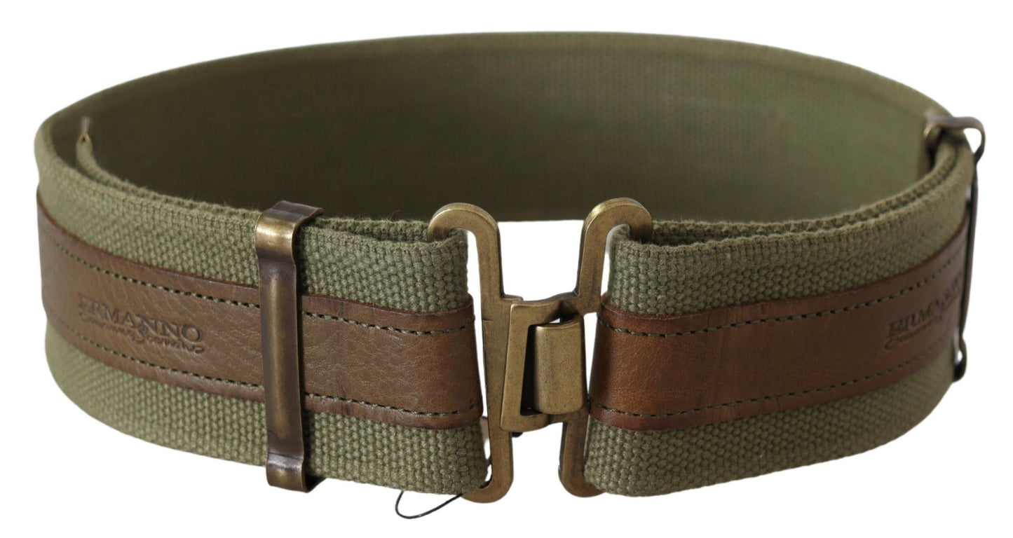 Ermanno Scervino Chic Army Green Rustic Belt Ermanno Scervino