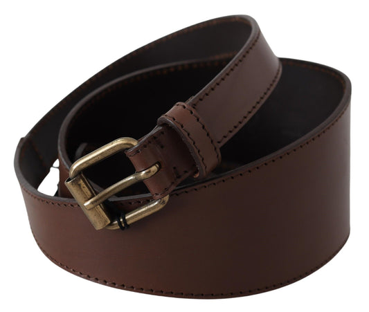 PLEIN SUD Chic Dark Brown Leather Fashion Belt PLEIN SUD