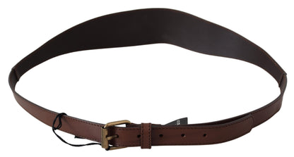 PLEIN SUD Chic Dark Brown Leather Fashion Belt PLEIN SUD