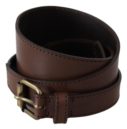 PLEIN SUD Chic Dark Brown Leather Fashion Belt PLEIN SUD