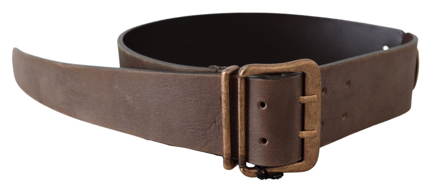 Ermanno Scervino Elegant Leather Fashion Belt in Rich Brown Ermanno Scervino