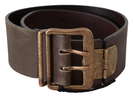 Ermanno Scervino Elegant Leather Fashion Belt in Rich Brown Ermanno Scervino