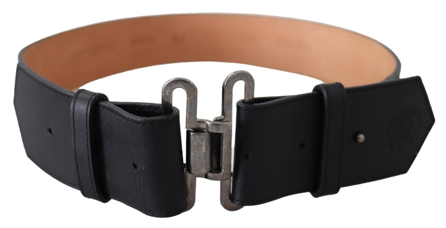 Ermanno Scervino Chic Leather Adjustable Black Belt Ermanno Scervino