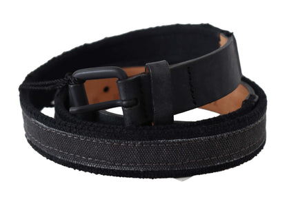 Ermanno Scervino Chic Black Leather Waist Belt Ermanno Scervino