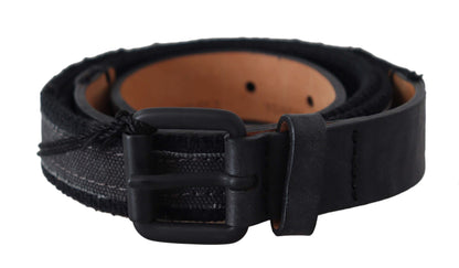 Ermanno Scervino Chic Black Leather Waist Belt Ermanno Scervino