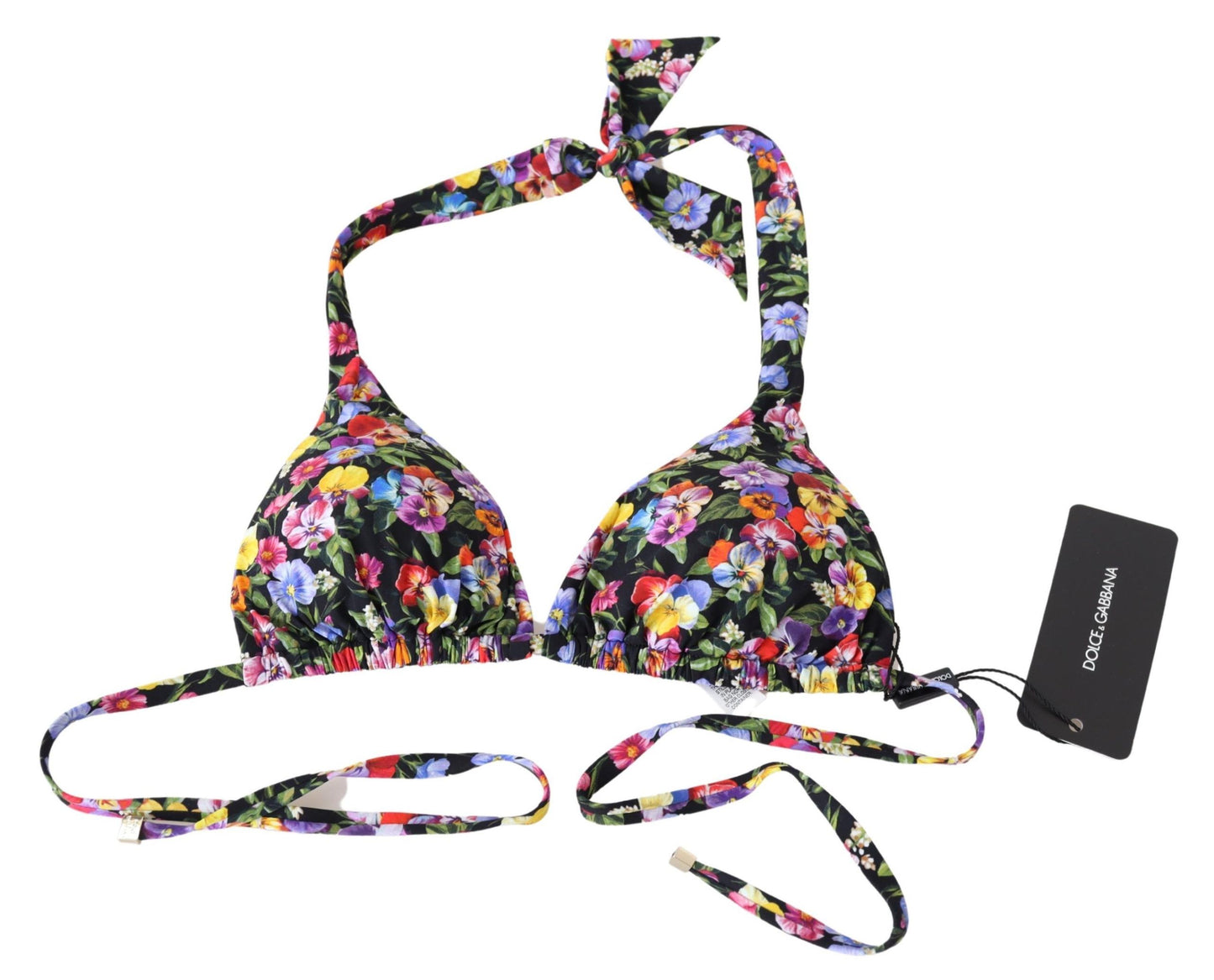 Dolce & Gabbana Chic Floral Printed Bikini Top Dolce & Gabbana