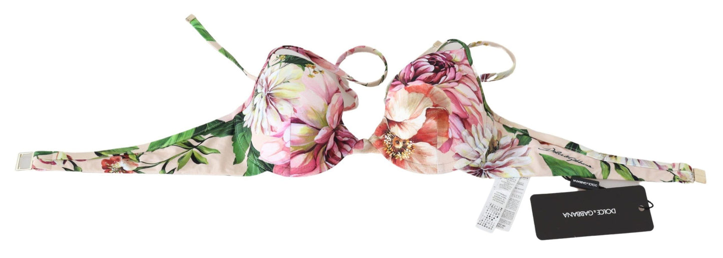 Dolce & Gabbana Floral Elegance Elastic Bikini Top Dolce & Gabbana