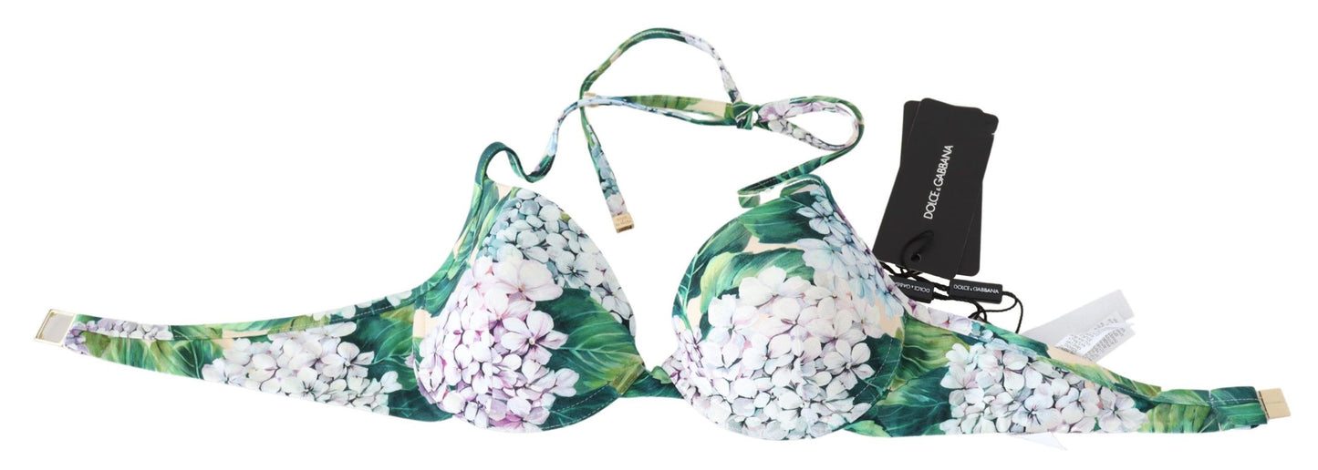 Dolce & Gabbana Chic Floral Bikini Top - Summer Swimwear Delight Dolce & Gabbana