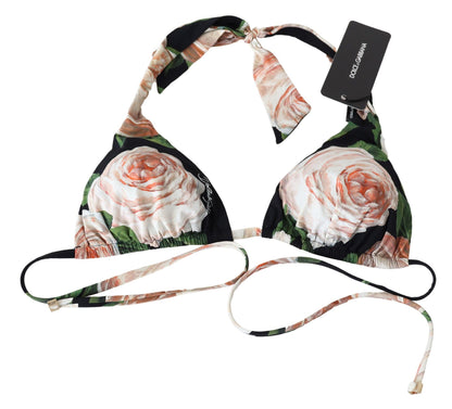 Dolce & Gabbana Elegant Floral Print Bikini Top Dolce & Gabbana