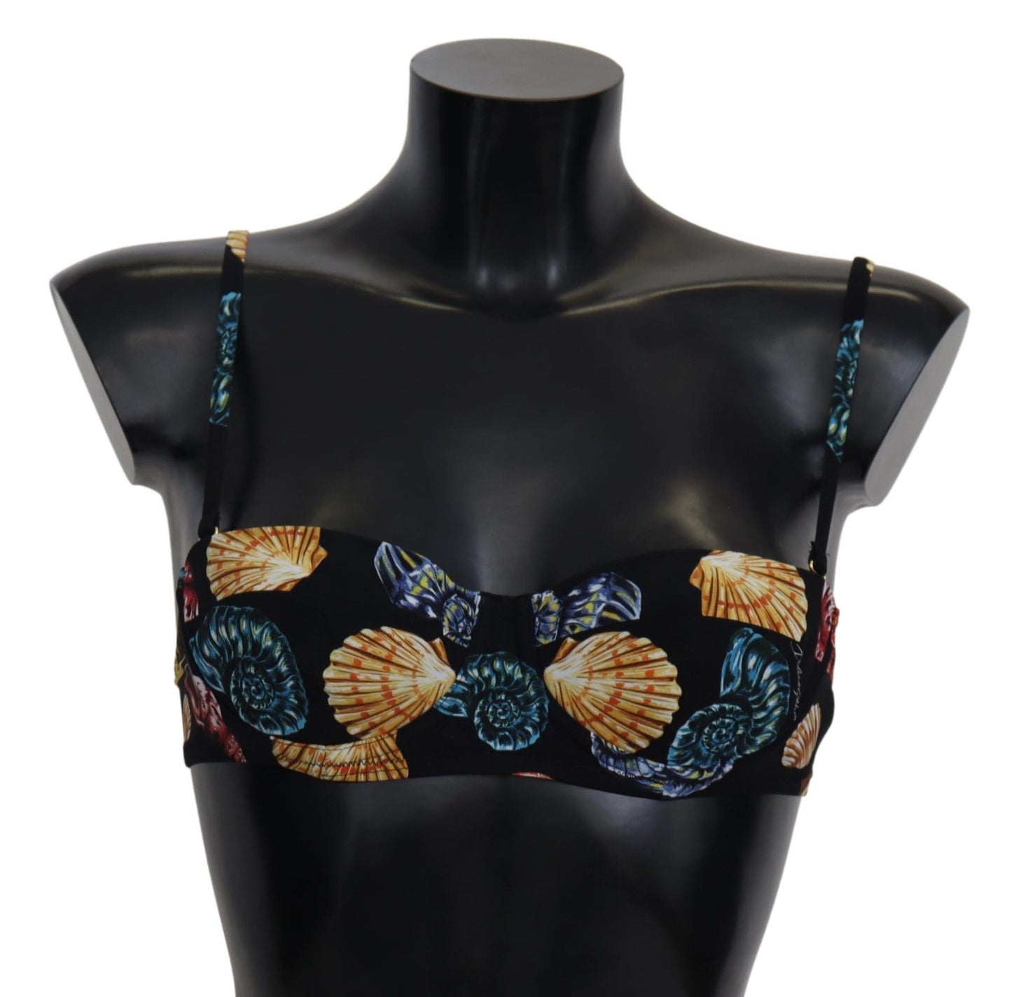 Dolce & Gabbana Chic Seashell-Print Bikini Top Dolce & Gabbana