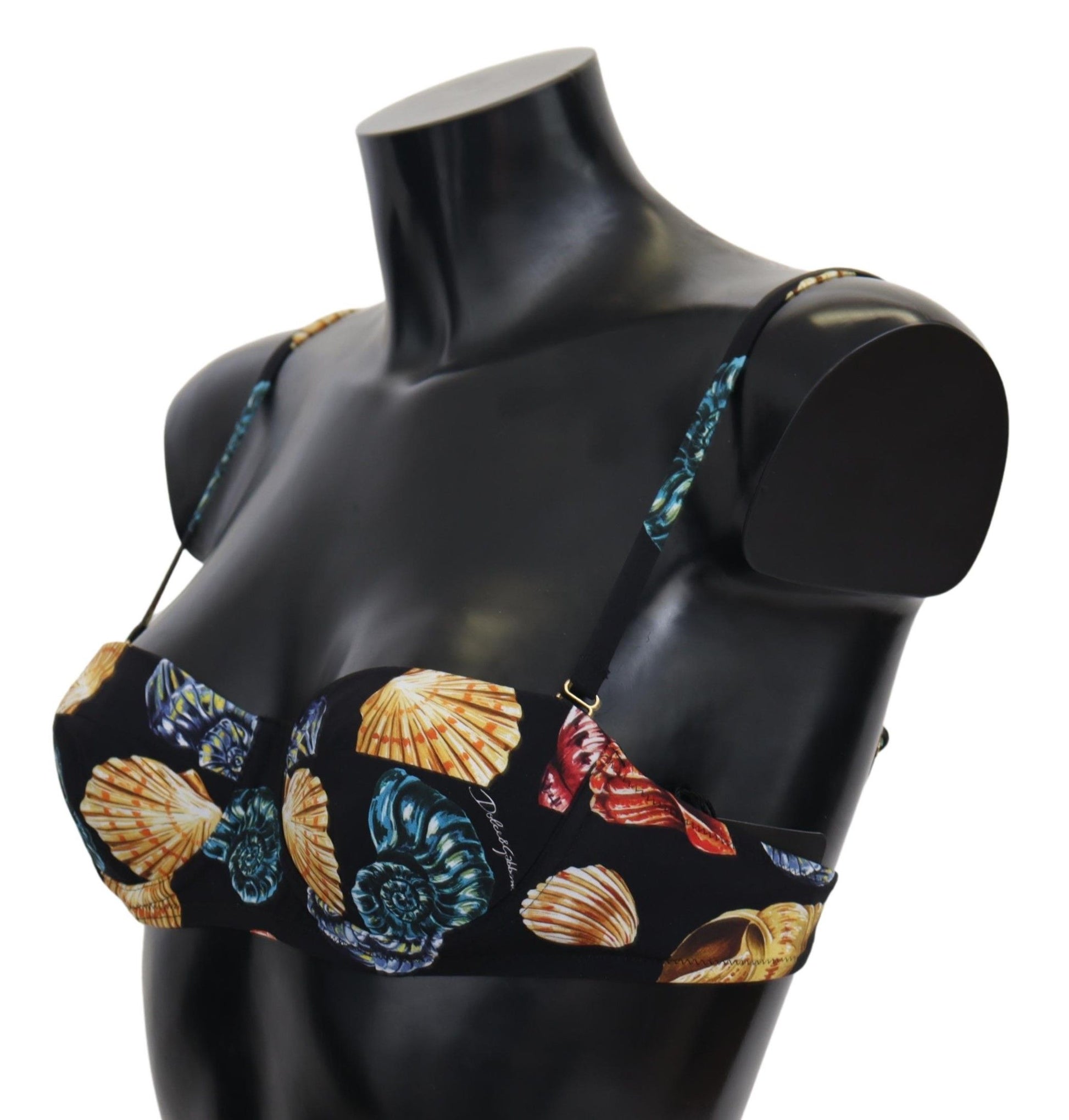 Dolce & Gabbana Chic Seashell-Print Bikini Top