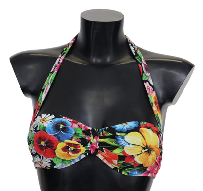 Dolce & Gabbana Floral Elegance High-End Bikini Top Dolce & Gabbana