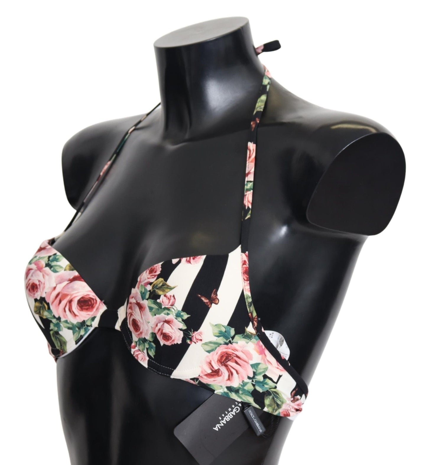 Dolce & Gabbana Elegant Rose Print Bikini Top Dolce & Gabbana