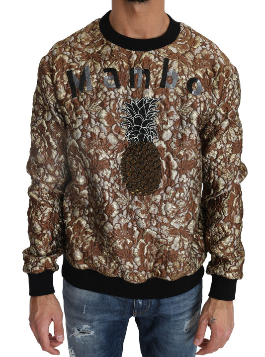 Dolce & Gabbana Opulent Multicolor Crewneck Sweater Dolce & Gabbana